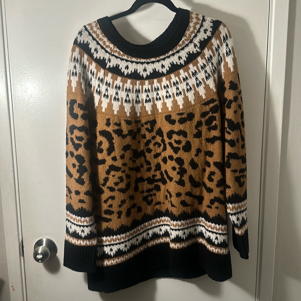 Torrid Vegan cashmere leopard sweater